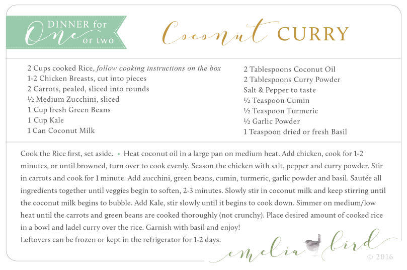 Coconut Curry © Emeliabird 2016