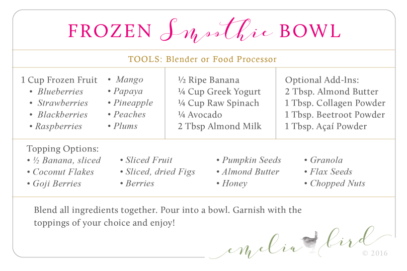 Smoothie Bowl ©Emeliabird 2016-02