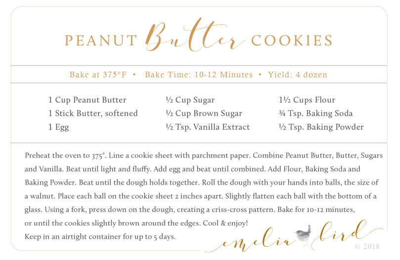 Peanut Butter Cookies ©Emeliabird 2018-02-02